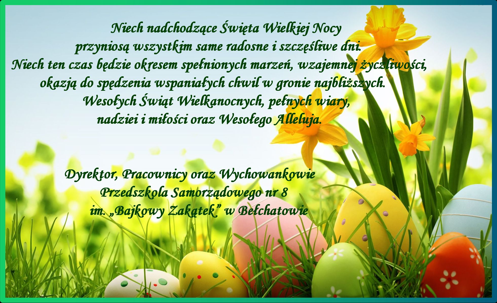 życzenia wielkanocne plakat