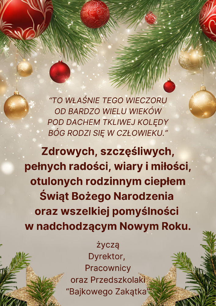 Życzenia świąteczne