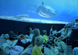 przedszkolaki oglądają film