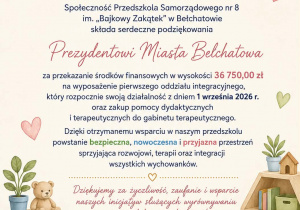 podziękowanie plakat