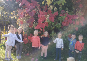 Dzieci w jesiennym słońcu.
