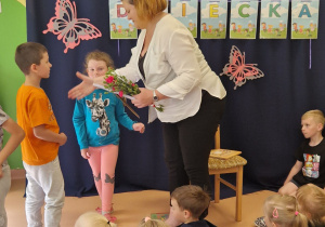 Podziękowania dla Pani bibliotekarki