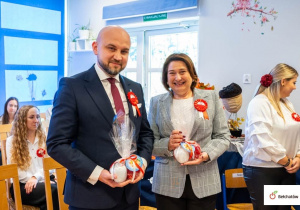 Zdjęcie Pana Wiceprezydenta Miasta z Panią Dyrektor.