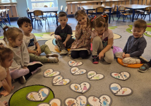 połączone połówki serduszek